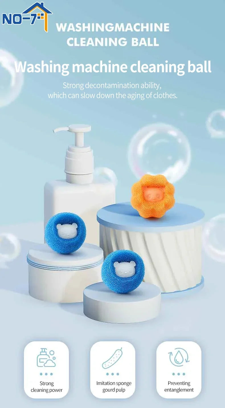 Laundry Balls Pet Hair Collector for Washing Machine Reusable Laundry Lint Catcher Removes Lint From Clothes Pet Cat Accessories