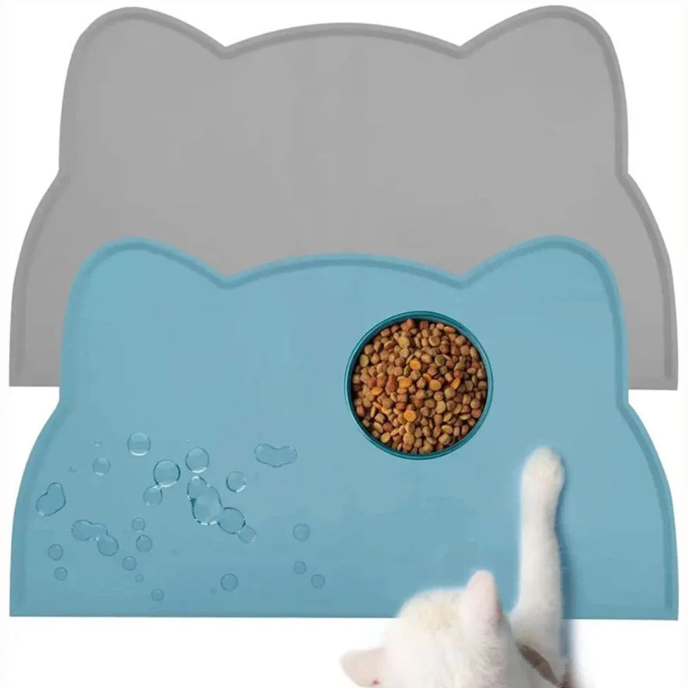 Non-slip For Dogs Water Feeding Dog Accessories Waterproof Watering Supplies Silicone Food Mat Pet Cats Feeders Pets Products