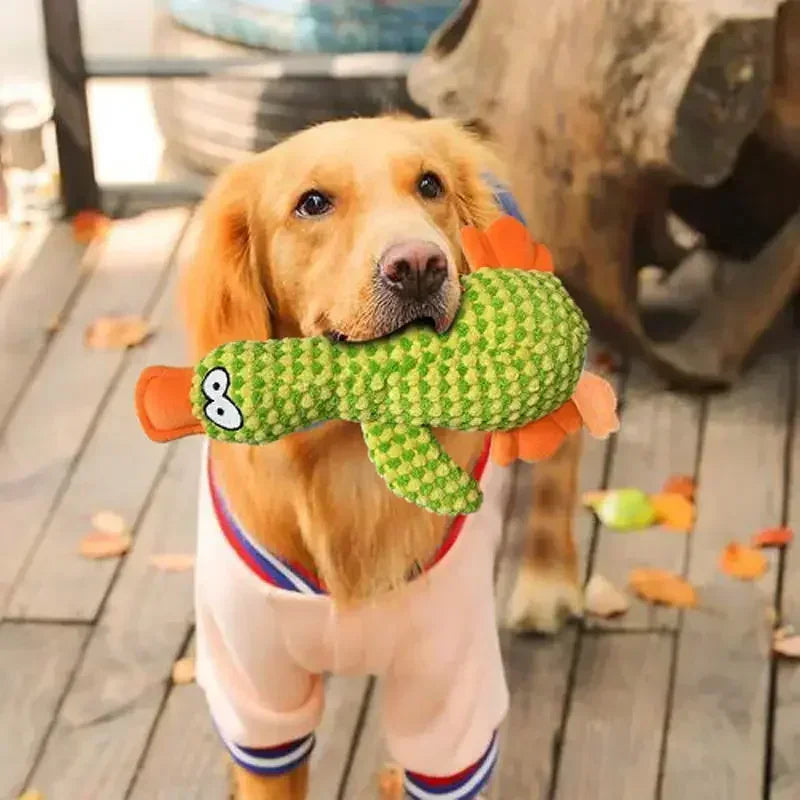 Cute toy dog plush animal toy wild goose chewing toy is suitable for small, medium and large dogs to clean their teeth.