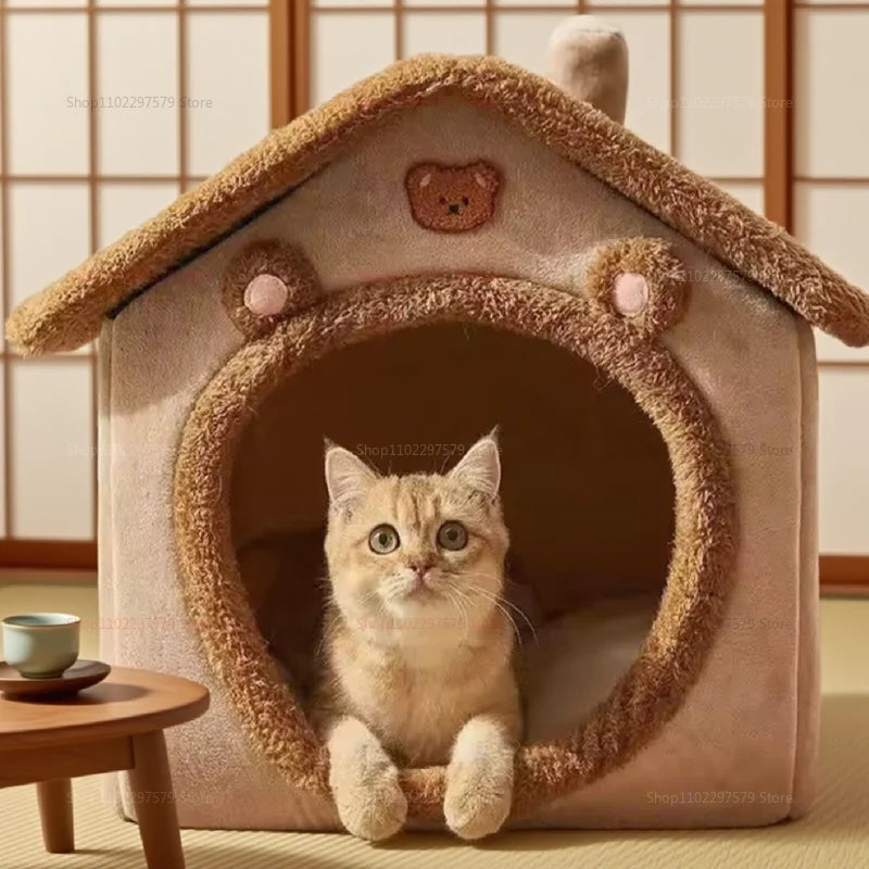 Foldable Washable Pet House for Small Dogs and Cats Removable Soft Cave Sofa Bed Extra Small Puppy Puppy Cave Indoor Outdoor Use
