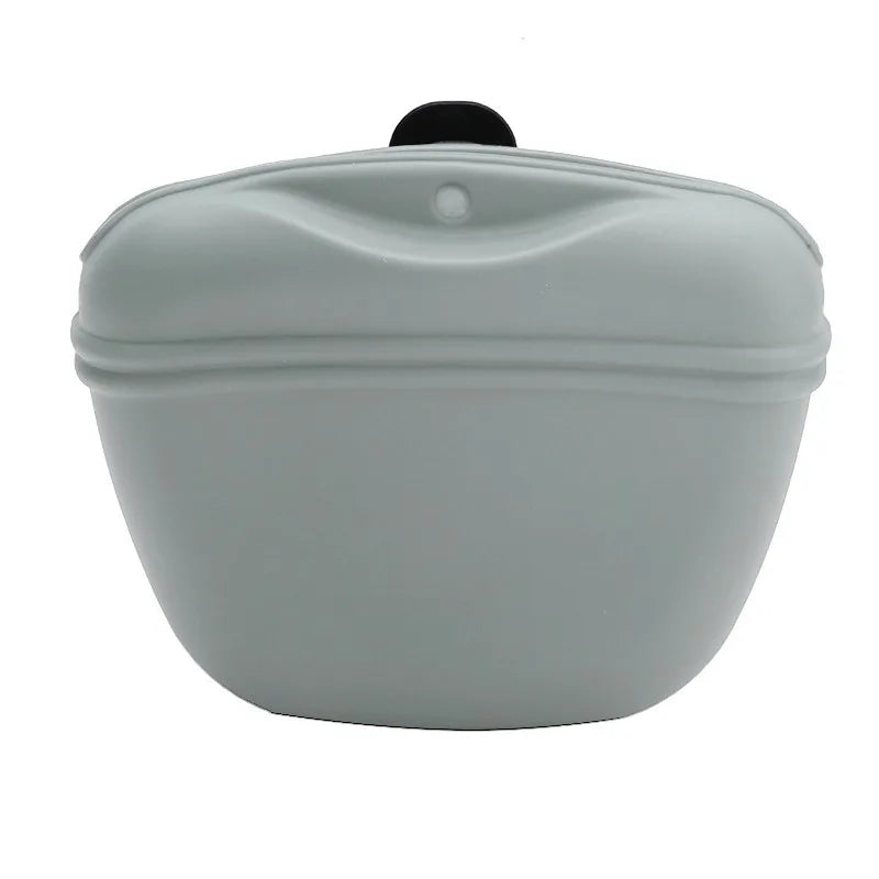 Silicone Dog Treat Bag Outdoor Feeder Puppy Snack Pouch Food Reward Storage Bag Pet Portable Dog Training Waist Bag