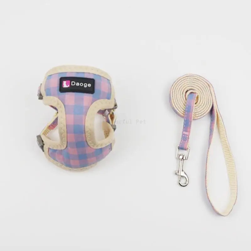 Pet Dog Harness No Pull Breathable Small Dog Harness and Leash Set Adjustable Chihuahua Pet Accessories Harness for Puppies