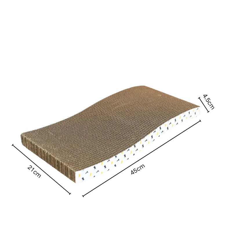 Cat scratching board cardboard cat scratching mat box for indoor cats scratching bed reversible durable with catnip