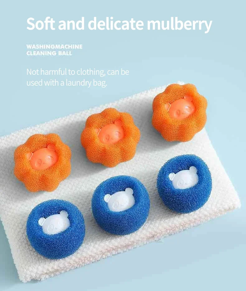 Laundry Balls Pet Hair Collector for Washing Machine Reusable Laundry Lint Catcher Removes Lint From Clothes Pet Cat Accessories