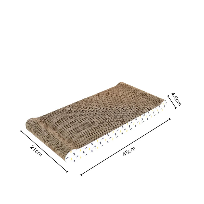 Cat scratching board cardboard cat scratching mat box for indoor cats scratching bed reversible durable with catnip