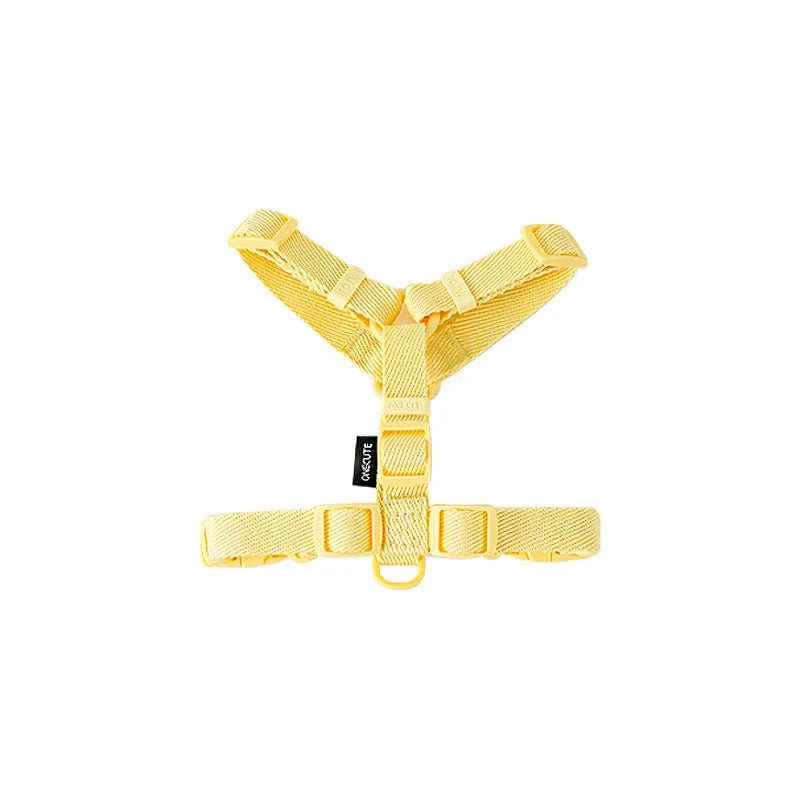 Adjustable Puppy Harness Set, Reflective Dog Collar & Leash for Small Dogs 2-6kg, Macaron Color Cat Safe Walking Gear