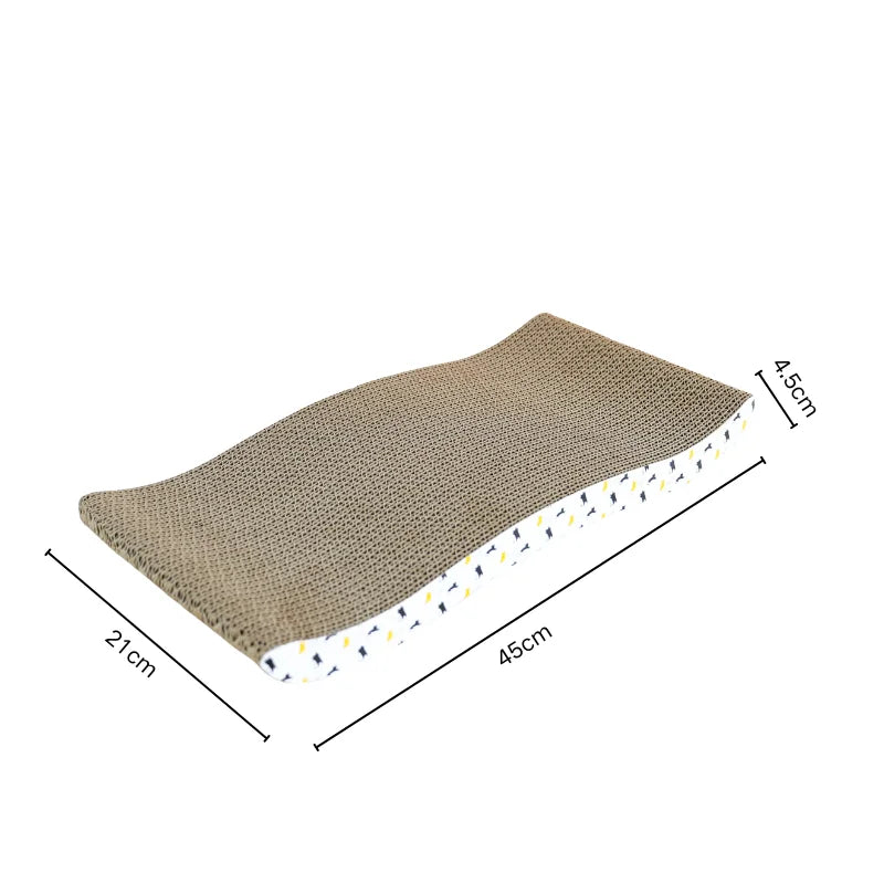 Cat scratching board cardboard cat scratching mat box for indoor cats scratching bed reversible durable with catnip