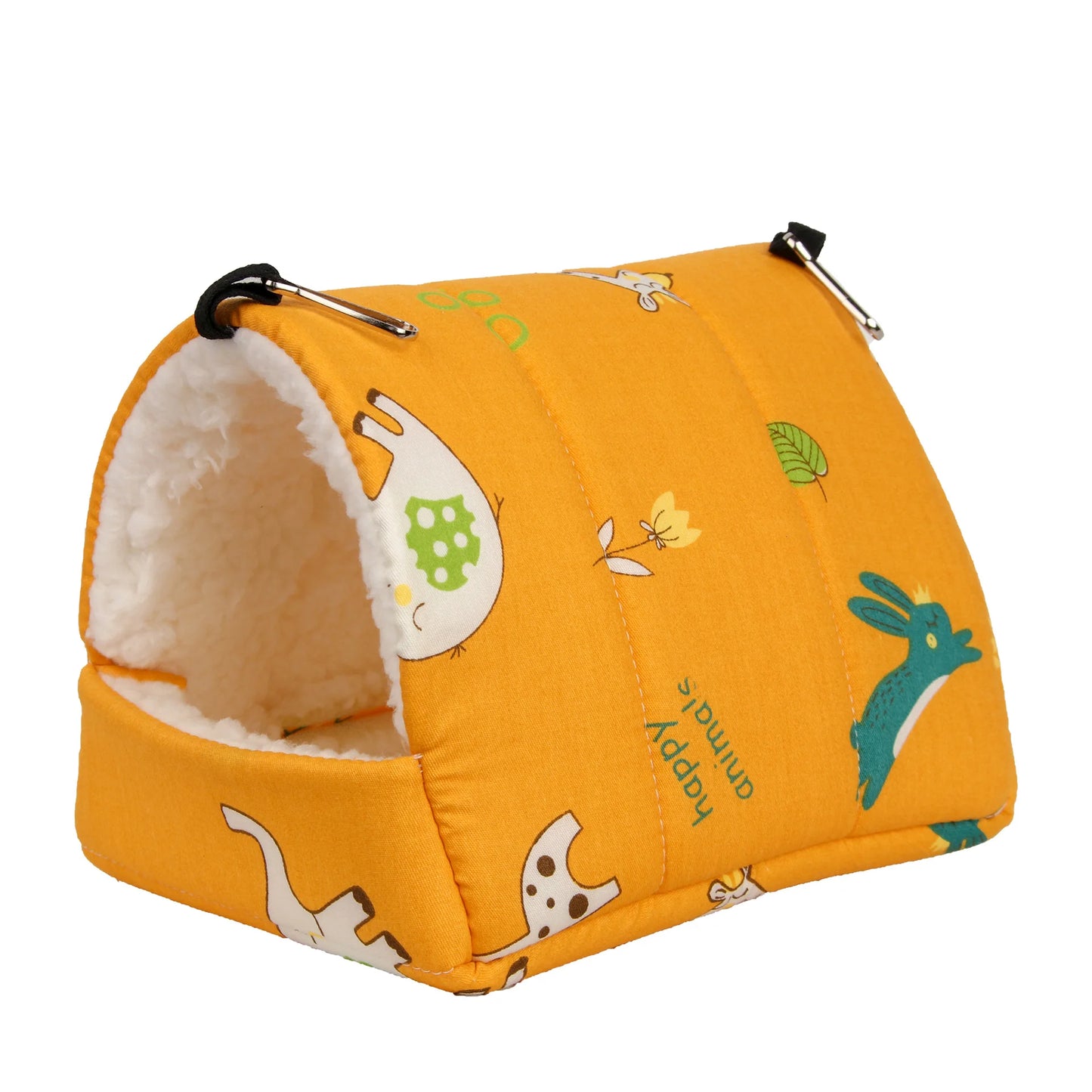 Pet cage Cute bird bed, mini cage, rabbit, squirrel mat, guinea pig nest, hamster house, small bed, pet hanging cage, winter