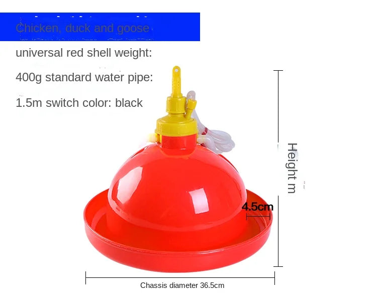 Chicken Duck Goose Broiler Plasson Drinker Plastic Poultry Waterer Automatic Fountaion Kettle Drinking Watering line Supplies