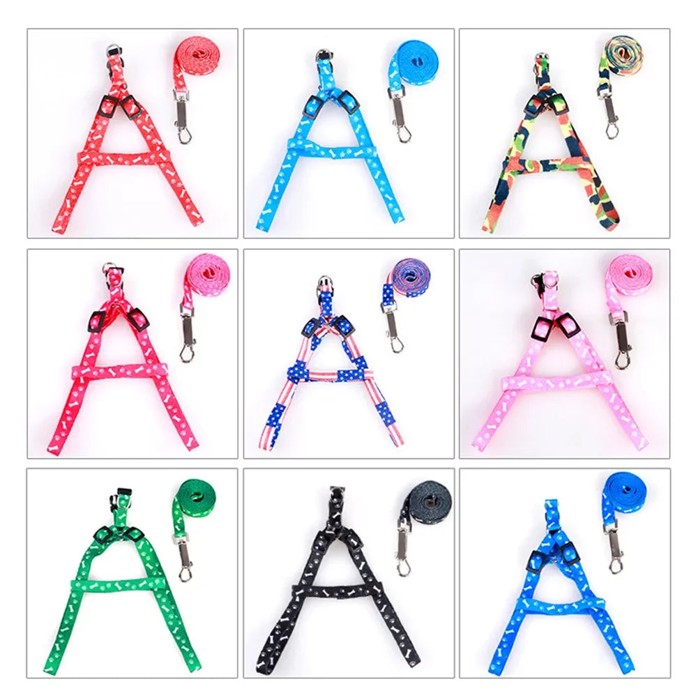 Pet Dog Harness Adjustable Pet Leashes Puppy Collar for Small Dogs Cat Harness Medium Dog Accessories Outdoor Walk