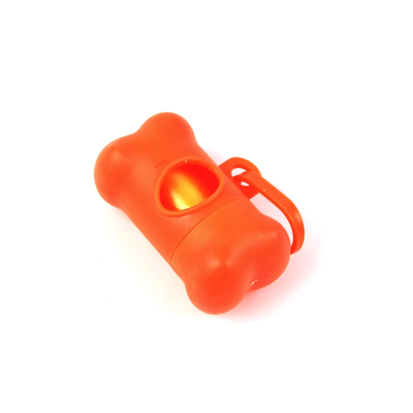 Portable Bone Shaped Dog Waste Bag Holder With Disposable Pet Garbage Bags For Outdoor Walking Supply