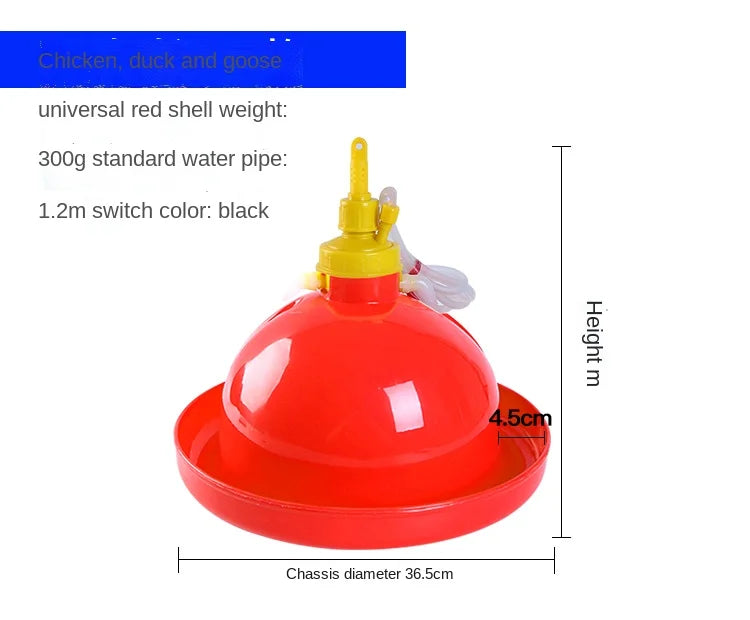 Chicken Duck Goose Broiler Plasson Drinker Plastic Poultry Waterer Automatic Fountaion Kettle Drinking Watering line Supplies