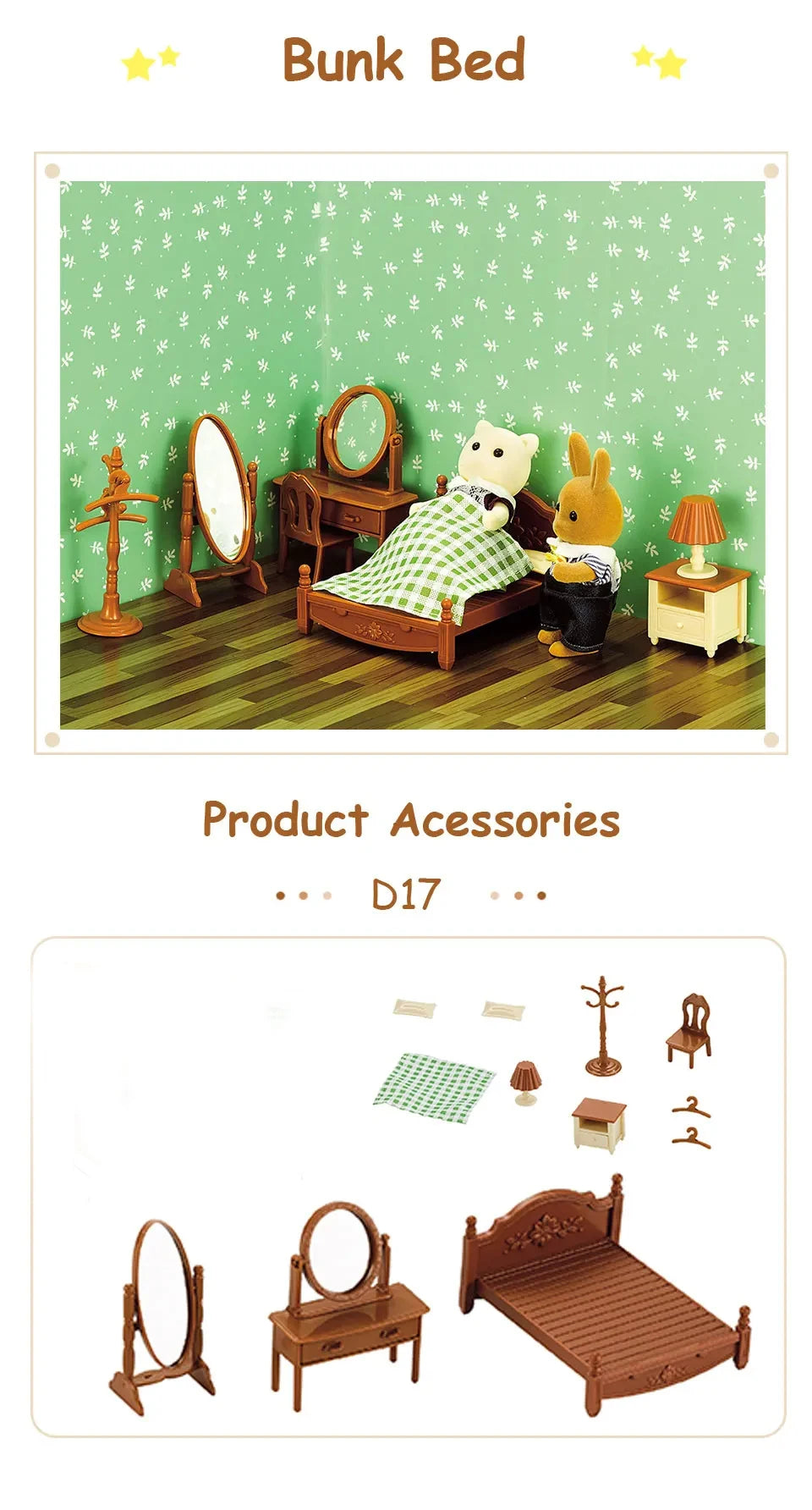 1:12 Miniature Furniture Forest Family Kitchen Toy Dining Table Dollhouse Accessories Bathroom Pretend Play For Girl Gifts Toys