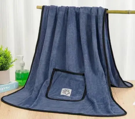 Pet Dog Towels for Drying Dogs, Super Absorbent Soft Microfiber Pet Bath Grooming Towel for Large Medium Small Dogs and Cats & M