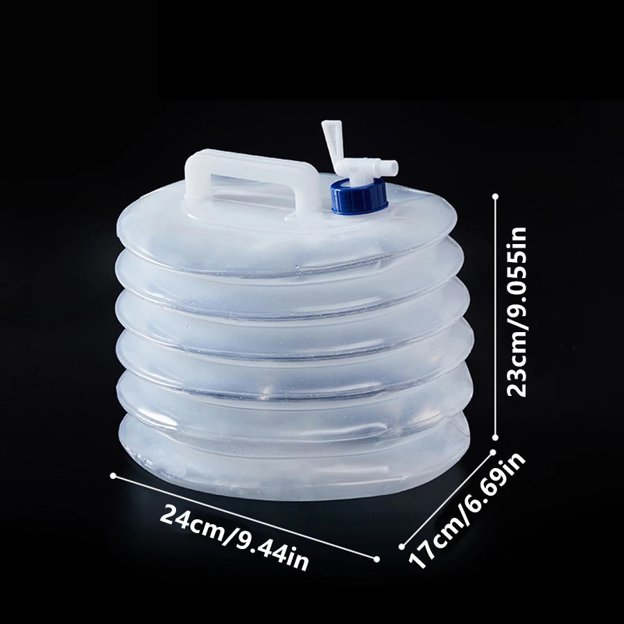 Portable 5/10L /15L Outdoor Foldable Collapsible Drinking Car Water Bag Carrier Container Outdoor Camping Hiking Picnic Emergenc