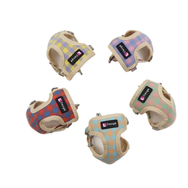 Pet Dog Harness No Pull Breathable Small Dog Harness and Leash Set Adjustable Chihuahua Pet Accessories Harness for Puppies