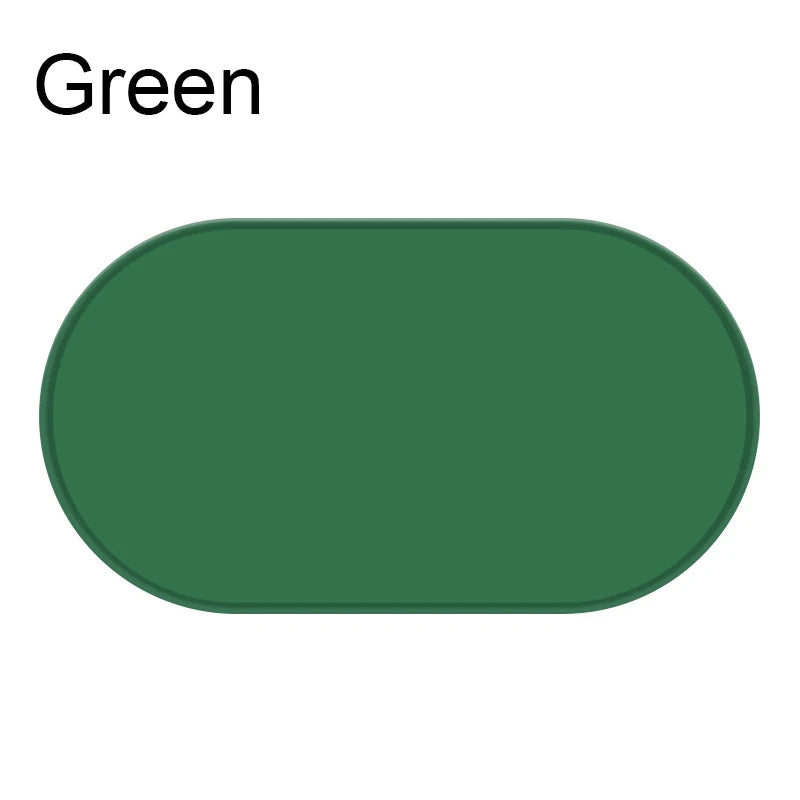 Dog Feed Mats Easy to Clean Non-Slip Pet Feeding Water Supplies Silicone Pet Bowl Mat Placemat Waterproof Prevent Spills