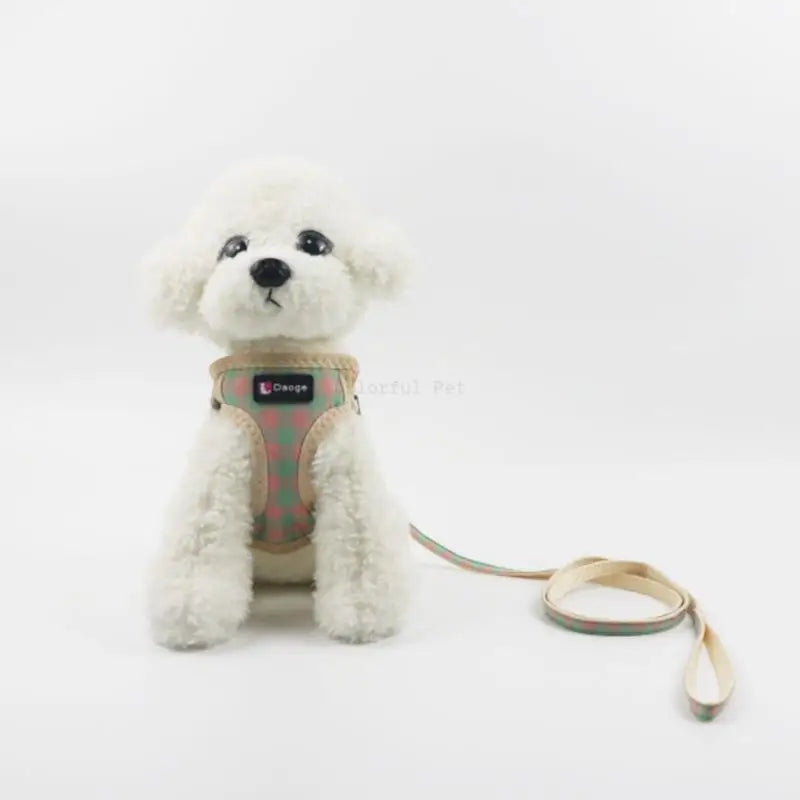 Pet Dog Harness No Pull Breathable Small Dog Harness and Leash Set Adjustable Chihuahua Pet Accessories Harness for Puppies