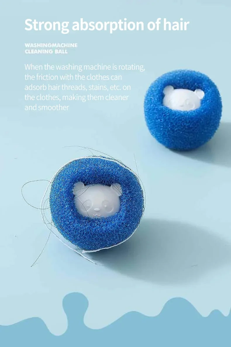 Laundry Balls Pet Hair Collector for Washing Machine Reusable Laundry Lint Catcher Removes Lint From Clothes Pet Cat Accessories