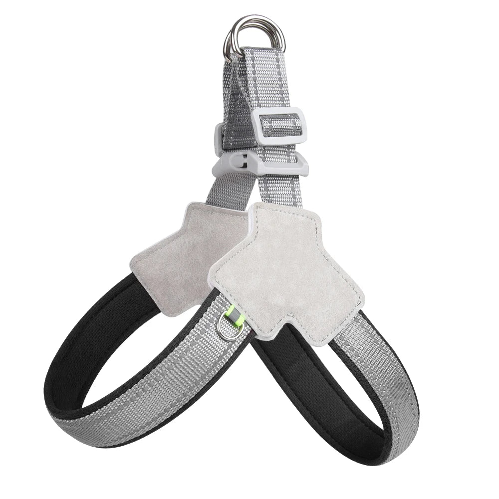 Pet Harness Reflective Outdoor Puppy Chest Strap With D-Ring For Small Dogs Cats Breathable Adjustable Vest Bulldog Supplies