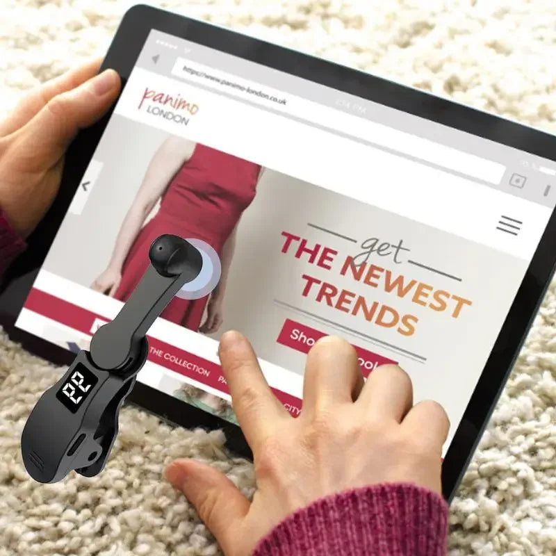 Auto Screen Clicker Mini Simulated Finger Phone Clicking Clicker Clip-on Video Live Liker Game Screen Touch Device for Phone App