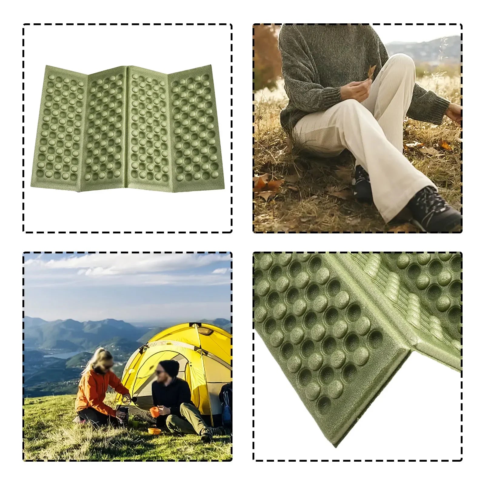 Portable Lightweight Mini Folding Mat Foam Sitting Pad For Outdoor Activities Foldable Kneeling And Seat Cushion For Comfort