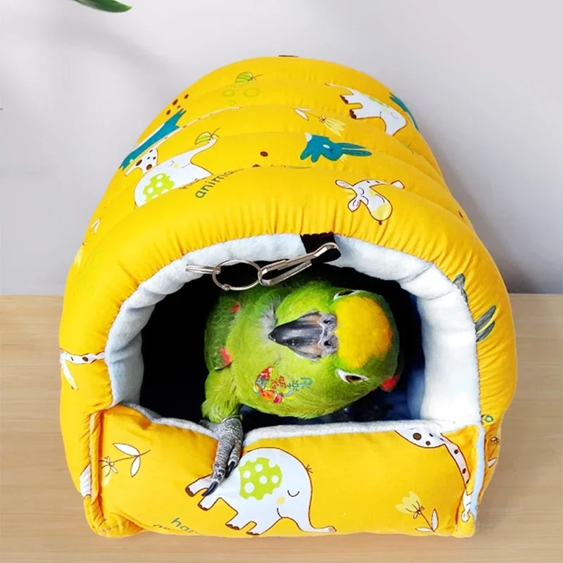 Pet cage Cute bird bed, mini cage, rabbit, squirrel mat, guinea pig nest, hamster house, small bed, pet hanging cage, winter
