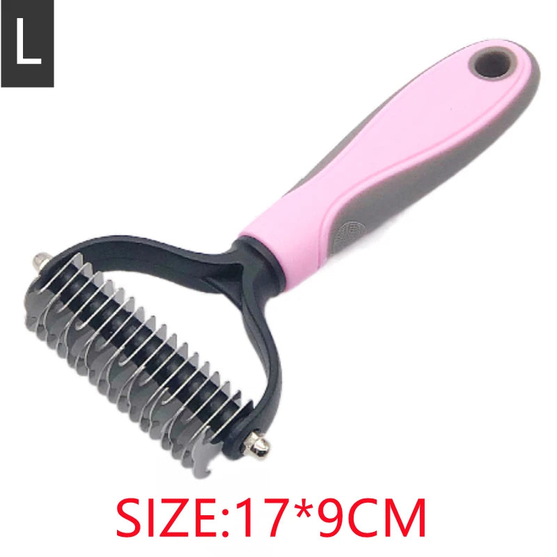 New Professional Pet Cat Hair Removal Comb Brush Dog Grooming Shedding Tools Puppy Hair Shedding Trimmer Pet Fur Trimming Combs