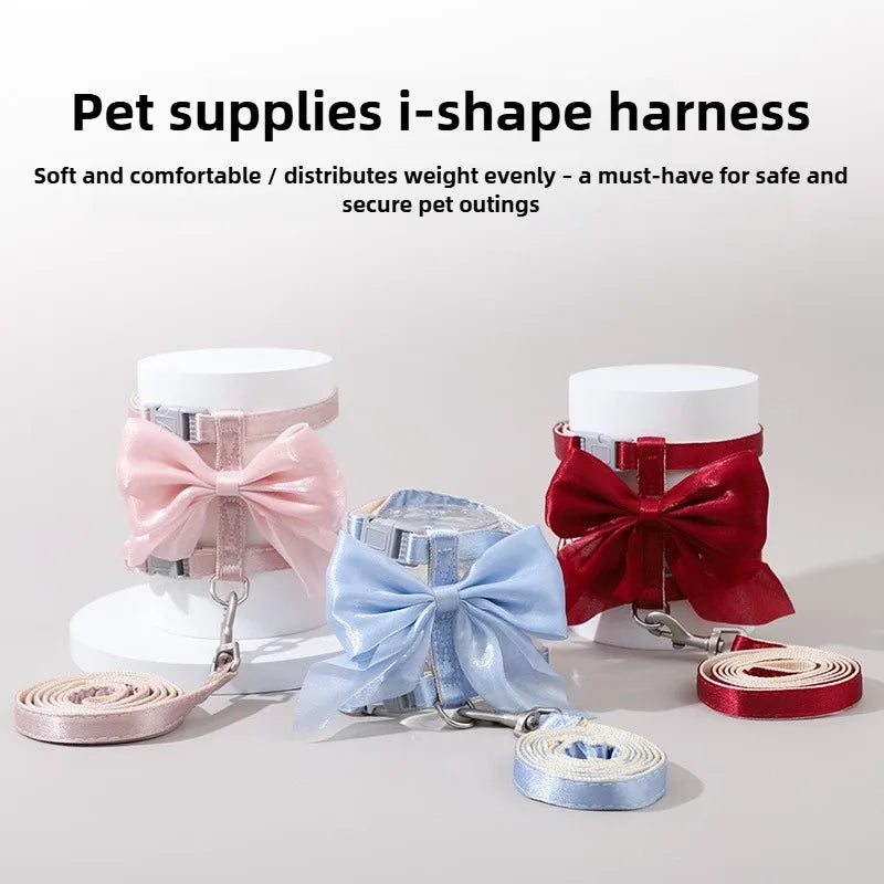 Adjustable Pet Harness with Traction Rope for Cat Kitten Puppy Rabbit Ferret Cute Cat Harness Leash Cat Harness Leash forWalking