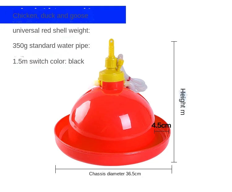 Chicken Duck Goose Broiler Plasson Drinker Plastic Poultry Waterer Automatic Fountaion Kettle Drinking Watering line Supplies