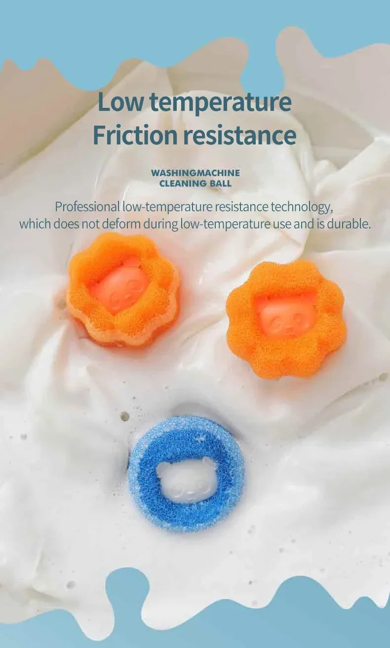 Laundry Balls Pet Hair Collector for Washing Machine Reusable Laundry Lint Catcher Removes Lint From Clothes Pet Cat Accessories