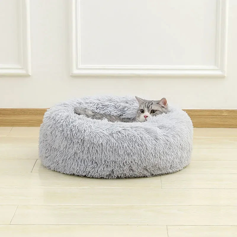 Plush Round Pet Bed for Cats50CM