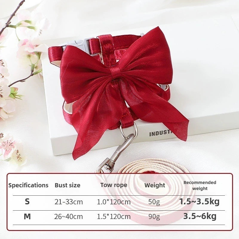 Adjustable Pet Harness with Traction Rope for Cat Kitten Puppy Rabbit Ferret Cute Cat Harness Leash Cat Harness Leash forWalking