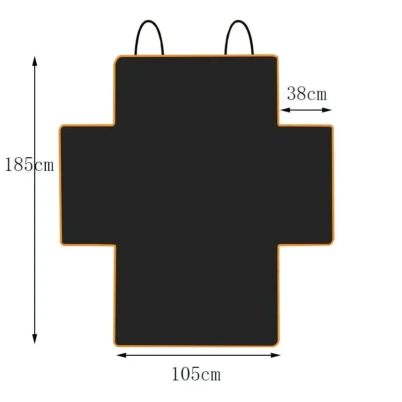 1PC Car Waterproof Pet Cover with Anti Fouling and Scratch Marks Adjustable Pet Isolation Seat Car Universal Seat Cushion