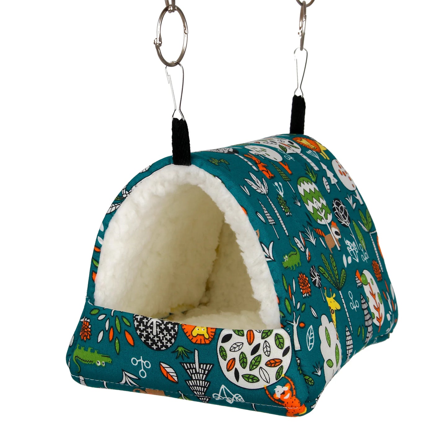 Pet cage Cute bird bed, mini cage, rabbit, squirrel mat, guinea pig nest, hamster house, small bed, pet hanging cage, winter