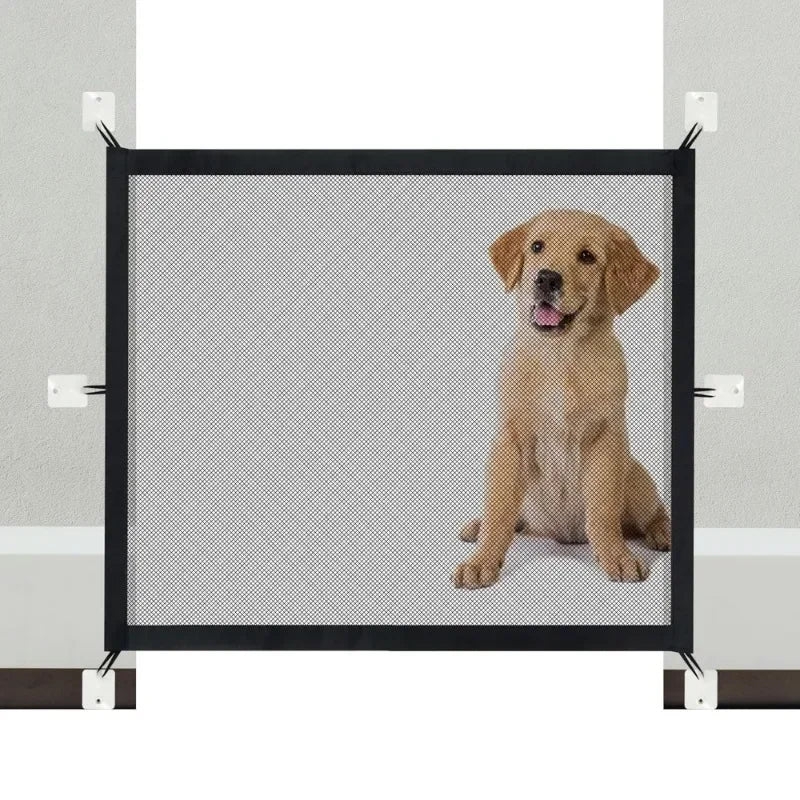 1Set Pet Barrier Fences Mesh Dog Gate Folding Stairs Entrance Separation Guard Portable Breathable Children Safety Playpen