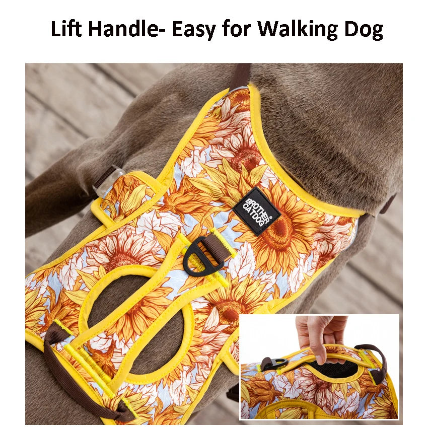 NO PULL Pet Dog Harness Adjustable Reflective Dog Chest Vest For Small Large Dogs Outdoor Training Protective Pet Supplies