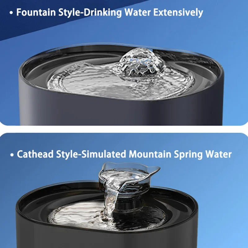 Cat Fountain Pets Water Fountain Cats Dispenser Auto Filter USB Electric Mute Cat Drinker Bowl Recirculate Filtring Drinker