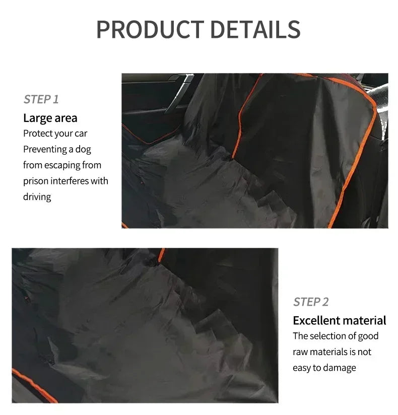Premium Oxford Cloth Dog Car Seat Cover Durable Waterproof Scratchproof Pet Hammock Cushion Protector for Cars Trucks SUVs