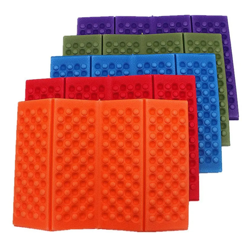 Outdoor Seat Mat XPE Floor Mat 4 Folding Foam Mat Waterproof Insulation Portable Moisture-proof Picnic Mat Butt Mat