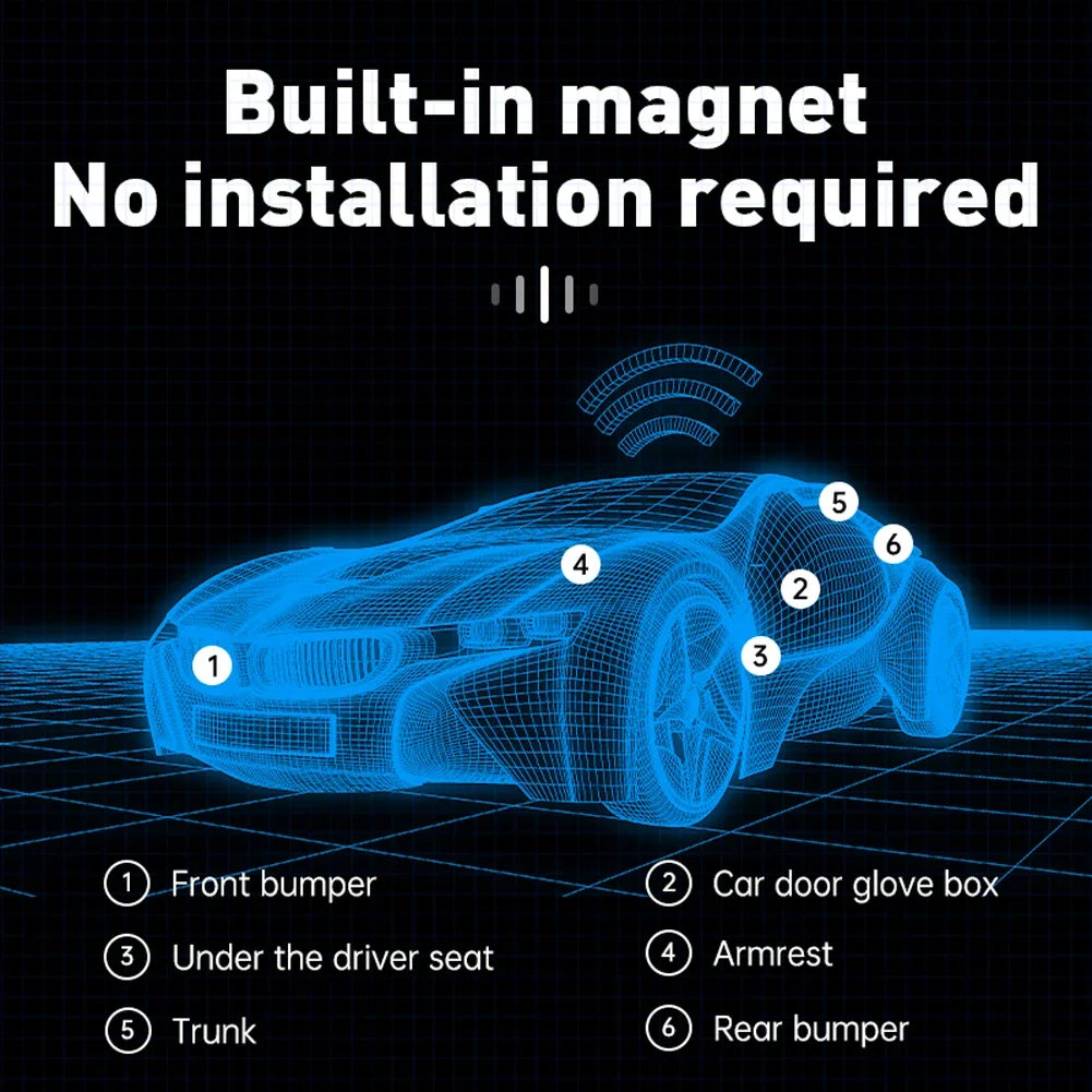 Car Locator Apply To Device For Elderly Children/Pets Vehicle-Mounted Strong Magnetic Adsorption No Installation Upgrade Locator