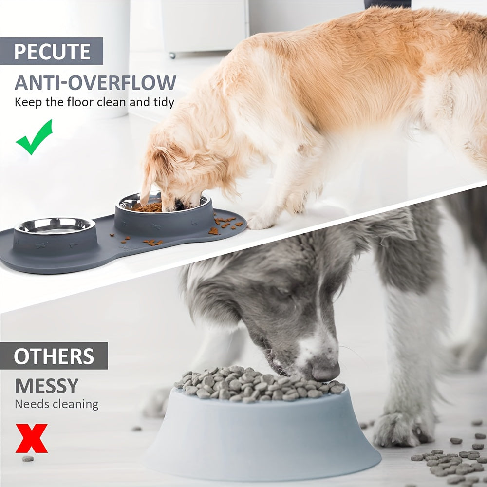 2-in-1 Dog Feeding & Watering Station