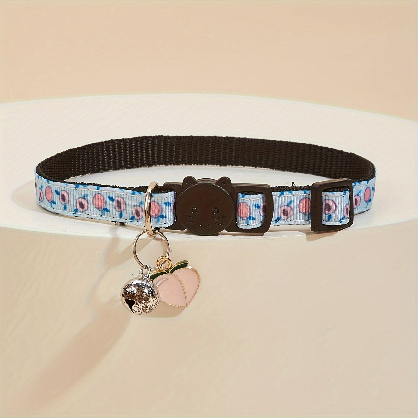Breakaway Cat Collar With Bell, Colorful Fruit Pattern Adjustable Length Pet Collar For Cat Kitten Dog Puppy