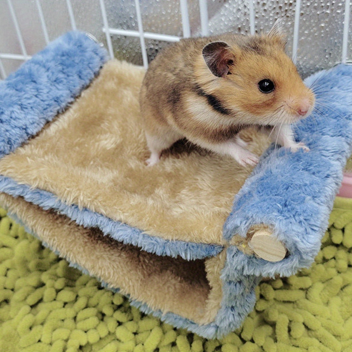 Double Layer Winter Warm Rat Hammock - Cozy Hanging Nest Bed for Guinea, Rats, And Chinchillas - Cage Accessories for Small Pets