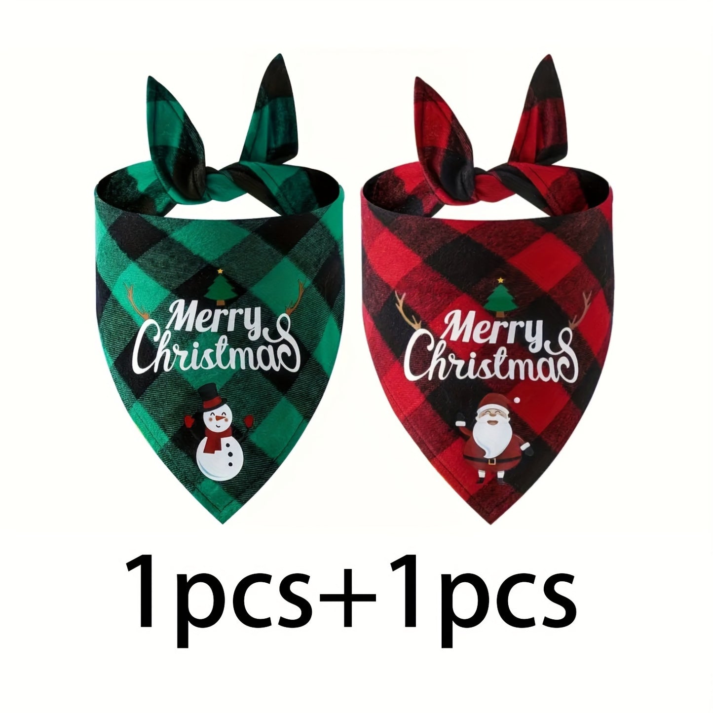 Christmas Pet Triangle Scarf Dog Bandanas Saliva Towel Santa Claus And Letter Graphic Scarf For Holiday Party Decoration Bib For Small, Medium & Large Sized Dogs