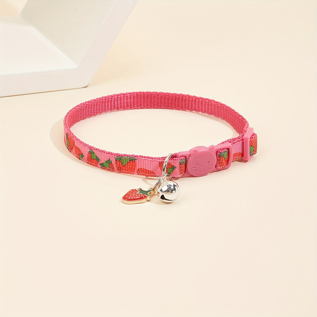 Breakaway Cat Collar With Bell, Colorful Fruit Pattern Adjustable Length Pet Collar For Cat Kitten Dog Puppy