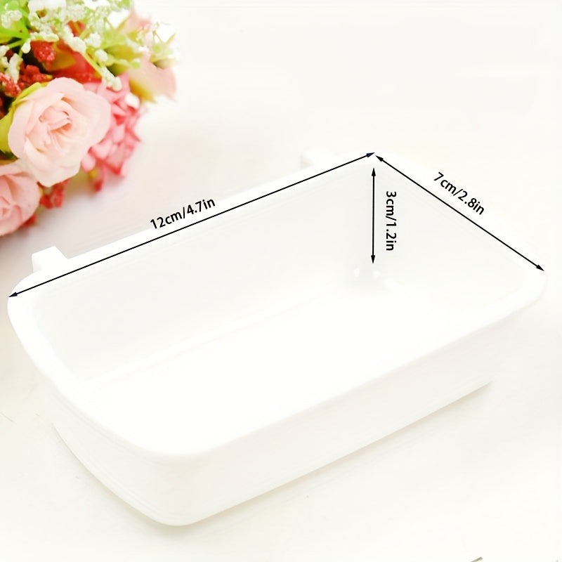 1pc Deluxe Multi-Purpose Small Animal Feeding Bowl - Durable, Easy-to-Clean, BPA-Free Plastic Pet Food Dish for Hamsters, Squirrels, Gerbils, Birds - Convenient Cage Accessory for Snacks and Meals with Non-Slip Base