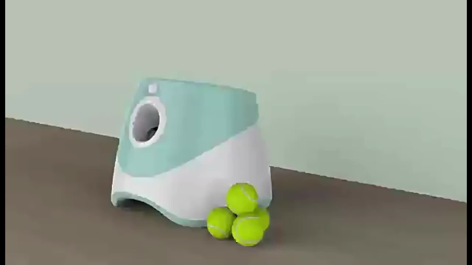 Outdoor Pet Automatic Tennis Ball Launcher - Dog Training Toys - Interactive Pet Toy for Fetch Training and Exercise