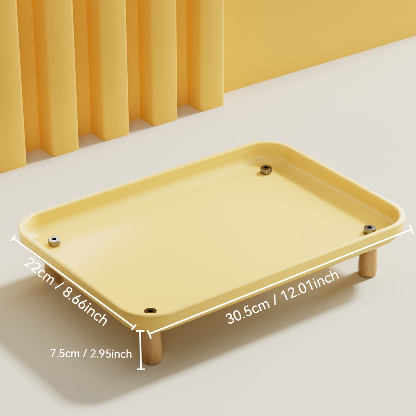 Large Diameter Dog & Cat Bowl Mat with Elevated Neck Support - Leak-Proof Pet Food Tray, Durable Polyester Multi-Functional Feeding Mat for Cats & Small Dogs, Easy-Clean Design for Indoor/Outdoor Use, Pet Food Tray, Indoor Pe