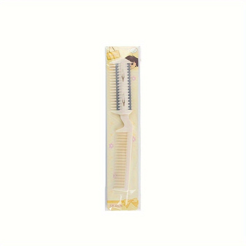 1Pc Dual-Head Pet Grooming Comb - Effortless Hair Removal & Trimming - Safe Razor Blades for Dogs & Cats - Premium Cleaning Beauty Tool for Professional Hairdressing